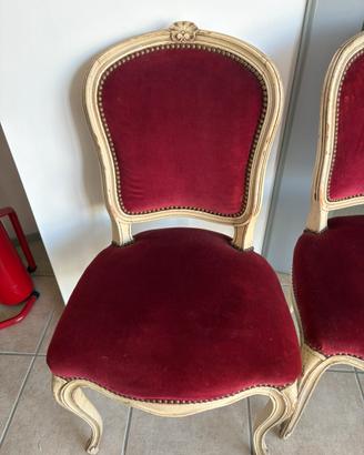 Sedie vintage stile luigi XVI