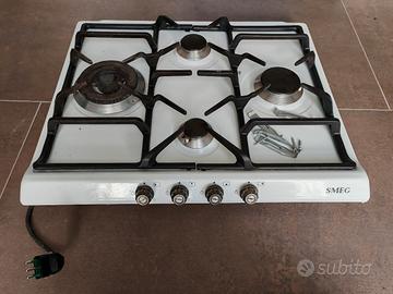 Piano cottura SMEG 4 fuochi a gas bianco