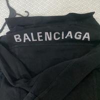 Giacca denim jeans balenciaga 36 over size strass
