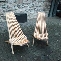 due poltroncine prendisole da giardino