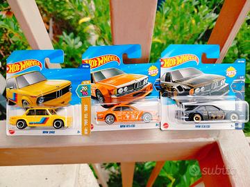 Hot Wheels 1/64 lotto 3x Bmw