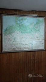 carta geografica scolastica murale germania