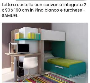 cameretta completa di scrivania
