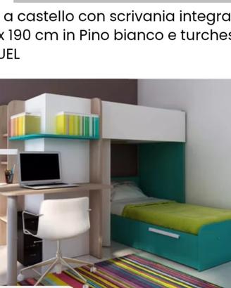 cameretta completa di scrivania