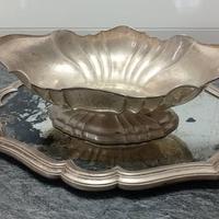 Grande centrotavola antico, argento 800
