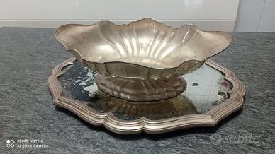 Grande centrotavola antico, argento 800
