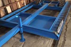 Carrello per trattore risaia