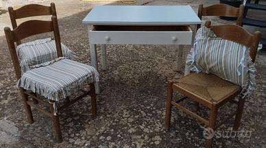 Tavolo legno + 4 sedie