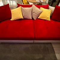 Divano  rosso Ricci Casa 4/5 posti