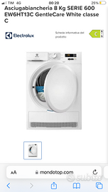 Asciugatrice electrolux nuova