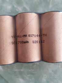 Batteria NI-MH 1700 mAh 1,2 V per robot Vileda