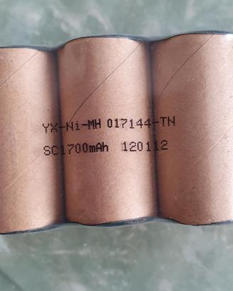 Batteria NI-MH 1700 mAh 1,2 V per robot Vileda