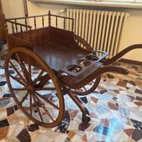 Carretto carrello Legno portavivande d’apoca vinta