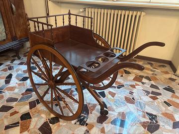 Carretto carrello Legno portavivande d’apoca vinta