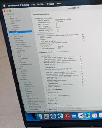 Apple MacBook Air 15" M2-8GB-Ssd 256GB-Argento