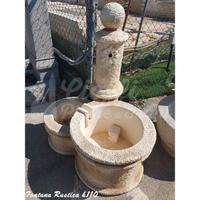 Fontana Rustica a Due Vasche cm. 80x65x100 h.