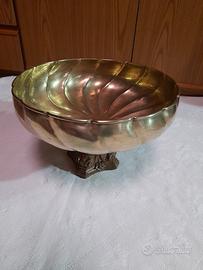 Vassoio in ottone grande 32 cm con alzatina 