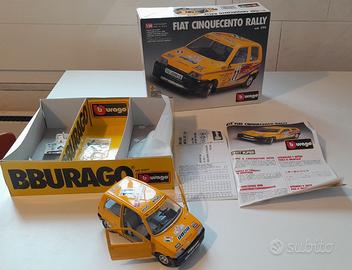 Modellino fiat 500 rally Bburago scala 1:24