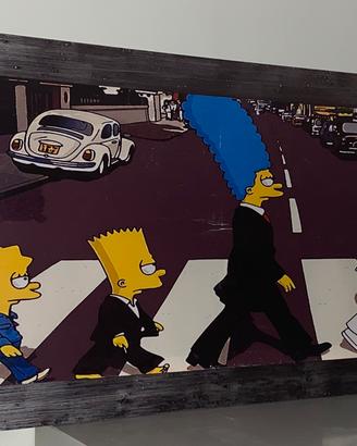 Quadro The Simpson Abbey Road