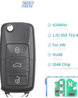 CHIAVE COMPLETA PER VOLKSWAGEN VW BEETLE 02-04 GOL