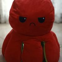 Peluches polipo gigante doppia faccia