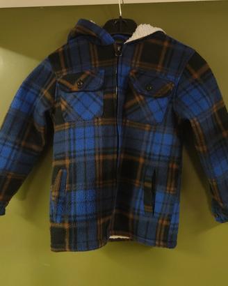Giacca a quadri con cappuccio. M 122