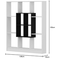 Libreria HOMIDEA MARS totalmente bianca