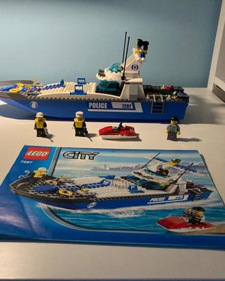 Lego city barca della polizia