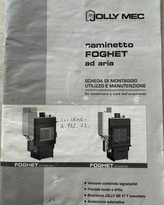 Caminetto ad aria Legna/ pellet