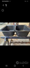 Lavandino cucina nero