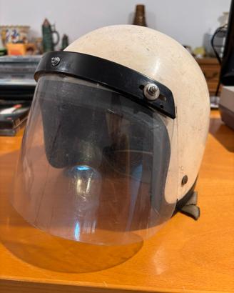 Casco Jet Vintage Anni '70/'80 con Visiera