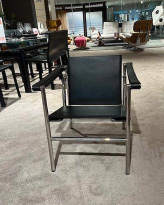 ALIVAR MVSEVM  Poltroncina LC1 in cuoio nero