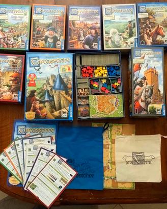 Carcassonne + 7 espansioni + organizer