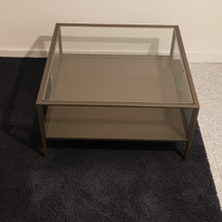 Tavolino salotto contenitore vetro