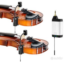 Violino 2 Microfoni Wireless PRO UHF NUOVI