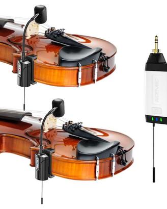 Violino 2 Microfoni Wireless PRO UHF NUOVI