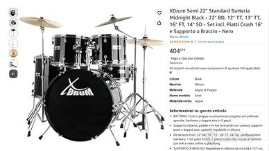 BATTERIA COMPLETA  XDRUM