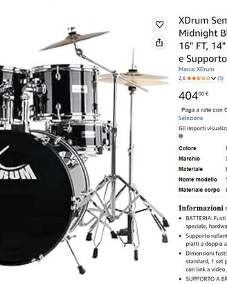 BATTERIA COMPLETA  XDRUM