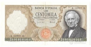 100000 Lire Manzoni Banca d'Italia 06/02/1974 RARA