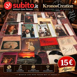 Lotto dischi vinile vintage, verdi e altri