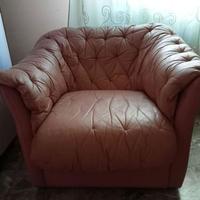 Poltrone in pelle rosa cipria