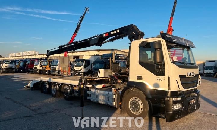 IVECO 320S36 CARRELLONE/PIANALE +GRU HIAB 188E2 4 
