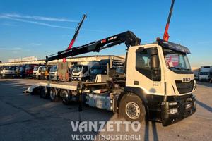 IVECO 320S36 CARRELLONE/PIANALE +GRU HIAB 188E2 4 