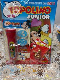Topolino Jiunior con torcia e Qui gold