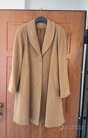 Cappotto cammello in pura lana vergine taglia 42