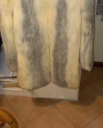 pelliccia volpe argentata. 