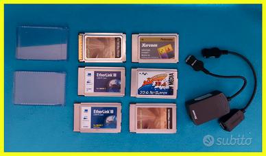 LAN PC CARD LOTTO 6 VARIE + ACCESSORI