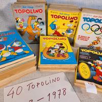 Lotto 40 numeri Topolino dal 1973 al 1978 perfetti