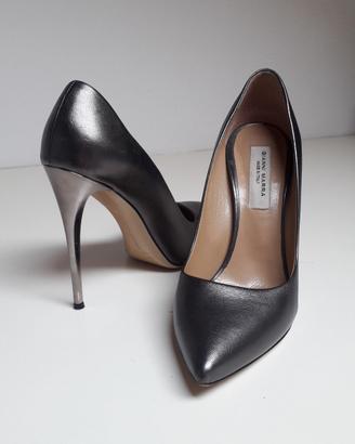 GIANNI MARRA decollete in pelle grigie n. 38/37