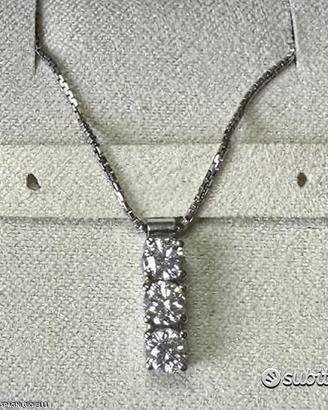 COLLANA TRILOGY ORO 18kt. CON DIAMANTI NATURALI